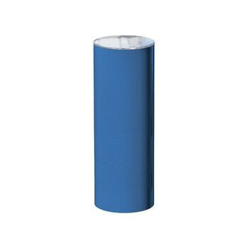 Pfosten mit Edelstahlkappe, Durchmesser 220 mm, Farbe Enzianblau (RAL 5010)