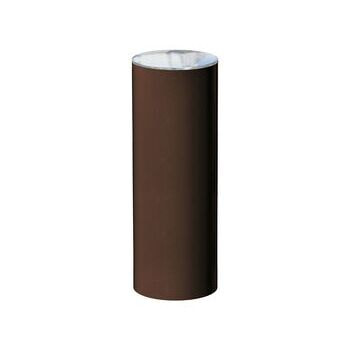 Poller mit Edelstahlkappe - 220 x 600 (DxH) - Farbe Schokoladenbraun (RAL 8017) - Pfosten - Pfahl - Straßenpoller RAL 8017 Schokoladenbraun