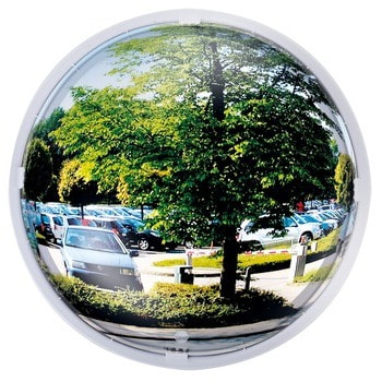 Verkehrsspiegel, Parkplatzspiegel, rund, 180 Grad Blickwinkel, 900 mm Durchmesser, bis 10 m Beobachterabstand, Ausfahrtspiegel, Beobachtungsspiegel 900 mm