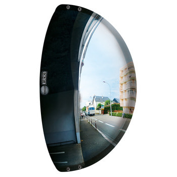 Vialux Parkplatzspiegel für lange Ausfahrten, Mehrzweckspiegel, Unzerbrechlich, Anti-Kratz, Blickwinkel 90 Grad, 4 m Beobachterabstand 4 m