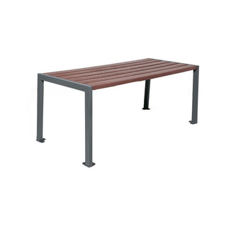 Tisch aus Stahl und Kunststoff - verzinkt und beschichtet - 750 x 1.800 x 798 mm (HxBxT) - Farbe grau Grau