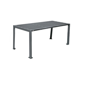 Tisch aus Stahl - verzinkt und beschichtet - 750 x 1.800 x 798 mm (HxBxT) - Farbe grau Grau