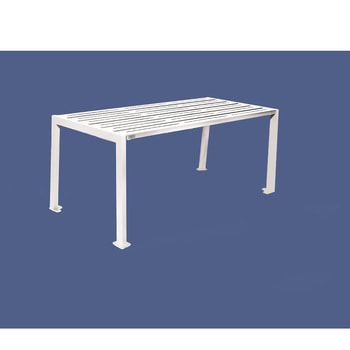 Tisch aus Stahl - verzinkt und beschichtet - 750 x 1.800 x 798 mm (HxBxT) - Farbe reinweiß RAL 9010 Reinweiß