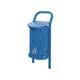 Mülleimer mit gelochtem Korpus 50 Liter, Farbe wählbar (Abbildung zeigt die Farbe Enzianblau RAL 5010)
