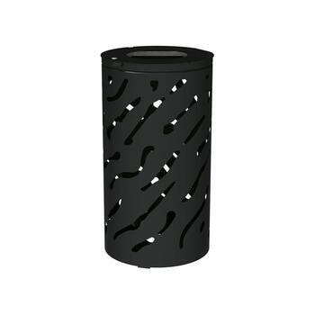 Mülleimer aus Stahl - 80 Liter - Halterung für Müllsäcke - 450 x 845 mm (DxH) - Farbe wählbar 