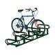 Beispielabbildung Fahrradständer, hier in Moosgrün. Fahrrad nicht im Lieferumfang enthalten.