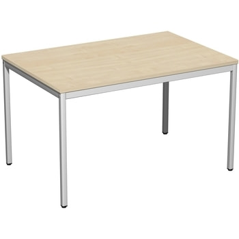 Schreibtisch - 4-Fuß Eco - Bürotisch - 720 x 1.200 x 800 mm (HxBxT) - Gestell lichtgrau - Ahorn 1200 mm | Standard | Ahorn