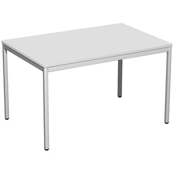Schreibtisch - 4-Fuß Eco - Bürotisch - 720 x 1.200 x 800 mm (HxBxT) - Gestell lichtgrau - lichtgrau 1200 mm | Standard | Lichtgrau