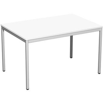 Schreibtisch - 4-Fuß Eco - Bürotisch - 720 x 1.200 x 800 mm (HxBxT) - Gestell lichtgrau - weiß 1200 mm | Standard | Weiß