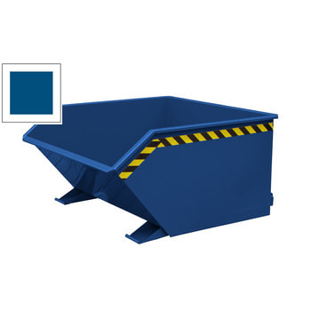 Eichinger Kippbehälter für Gabelstapler, Abrollautomatik, Kettensicherung, verschweißt, 210 kg, 1.500 l, 1.050 x 1.300 x 1.640 mm(HxBxT), enzianblau RAL 5010 Enzianblau | 1500 l