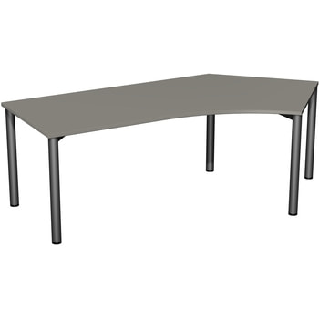 Winkel-Schreibtisch - Winkel rechts - 4-Fuß Flex -Bürotisch - 720 x 1.130 mm (HxT) 