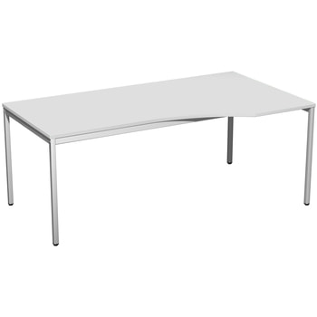 Schreibtisch - 4-Fuß Eco - Eckschreibtisch - 720 x 1.800 x 1.000 mm (HxBxT) - Gestell lichtgrau 