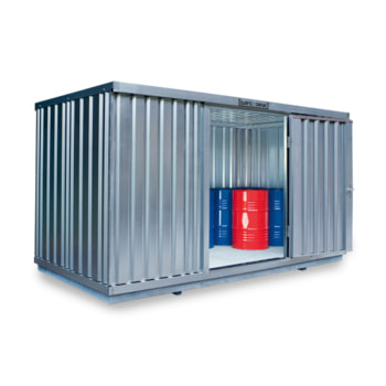 Gefahrstoffcontainer - Gefahrstoffdepot - 2.300 x 4.050 x 2.170 mm (HxBxT) - Auffangvolumen 1050 l 