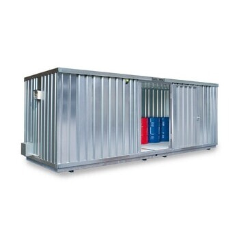 Gefahrstoffcontainer - Gefahrstoffdepot - 2.310 x 6.080 x 2.170 mm (HxBxT) - Auffangvolumen 2.060 l - mit Sensorlüfter 