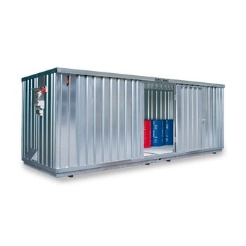 Gefahrstoffcontainer - Gefahrstoffdepot - 2.310 x 6.080 x 2.170 mm (HxBxT) - Auffangvolumen 2.060 l - mit Lüftersteuerung 