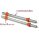 KENO SLP - Trommelwellen - Länge 885 mm - max. Belastung 750 kg - Durchmesser 61 mm