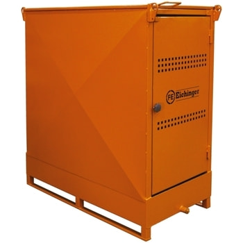 Eichinger Umweltschutzdepot, Außenbereich, Volumen wählbar bis 1.000 l, Tür, klappbares Dach, Maße bis 2.340 x 1.660 x 1.780 mm (HxBxT), Farbe wählbar 
