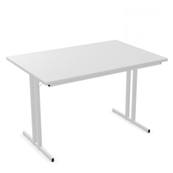 Klapptisch - Mehrzwecktisch - Höhe 750 mm - T-Fuß - Tischplatte grau 
