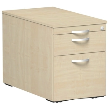 Rollcontainer, Metallschublade, Hängeregistratur, Utensilienfach, abschließbar, 565 x 438 x 800 mm (HxBxT), Frontfarbe wählbar, Korpusfarbe wählbar 