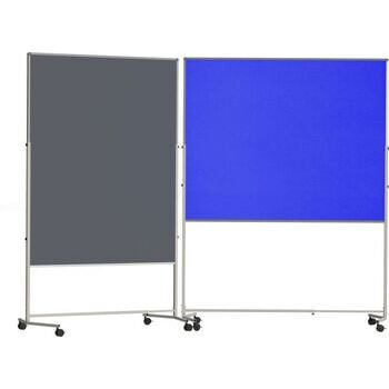 Moderationswand, höhenverstellbar, mobil, 1.500 x 1.200 (HxB) wahlweise als Pinnwand oder Whiteboard, Qualität und Farbe wählbar 
