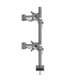 Monitorhalter in silber von vorne.