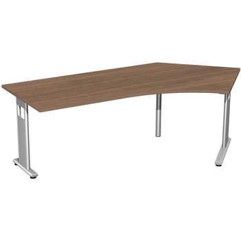 Winkelschreibtisch - C-Fuß Flex - Winkel rechts - höhenverstellbar - Bürotisch - Konferenztisch - 680-800 x 2.166 x 1.130 mm (HxBxT) 