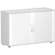 Querrollladenschrank freistehend, 798 x 1.200 x 425 mm (HxBxT), abschließbar, Korpusfarbe Lichtgrau