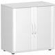 Querrollladenschrank freistehend, 798 x 800 x 425 mm (HxBxT), abschließbar, Korpusfarbe Lichtgrau