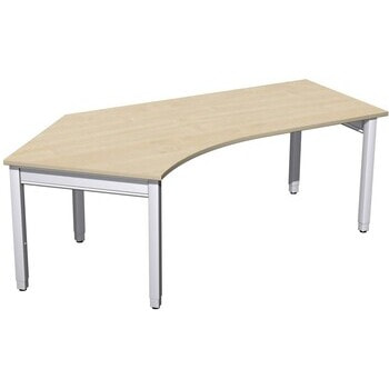 Winkelschreibtisch, links, 4-Fuß Quadrat Pro, höhenverstellbar, 680-800 x 2.166 x 1.130 mm (HxBxT), Dekor wählbar 