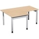 Beispielabb.: Eckschreibtisch 4-Fuß Pro, Füße Standard, 1.600 mm Breite, Dekor Buche
