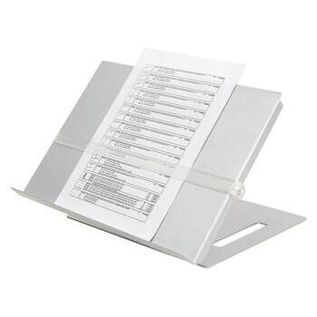 Dokumentenhalter, Dokumentenständer, Lesehalter, Schreibtisch Organizer, bis DIN A3, Tablet-Halter, magnetisches Zeilenlineal, Stahl, höhenverstellbar 