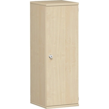 Flügeltürenschrank, Holztüren, Schloßseite wählbar, 3 Ordnerhöhen, 2 Einlegeböden, 1.152 x 600 x 425 mm (HxBxT), Frontfarbe und Korpusfarbe wählbar 
