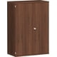 Flügeltürenschrank, 1.152 x 800 x 425 mm (HxBxT), hier in Nussbaum