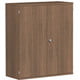 Flügeltürenschrank, 1.152 x 1.000 x 425 mm (HxBxT), hier in Nussbaum Dekor