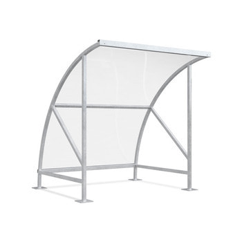 Fahrradunterstand - Fahrradgarage mit Bogendach - Stahl und Kunststoff - 2.290 x 2.090 x 2.100 mm (HxBxT) - Farbe wählbar 