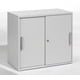 Anstell-Schiebetürenschrank, 720 x 800 x 425 mm (HxBxT), hier in Lichtgrau