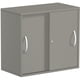 Anstell-Schiebetürenschrank, 720 x 800 x 425 mm (HxBxT), hier in Onyx