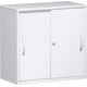 Anstell-Schiebetürenschrank, 720 x 800 x 425 mm (HxBxT), hier in Weiß