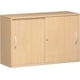 Anstell-Schiebetürenschrank, 720 x 1.200 x 425 mm (HxBxT), hier in Buche
