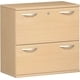 Registraturschank mit 2 Hängeregistraturen, 768 x 800 x 425 mm (HxBxT), hier in Buche Dekor
