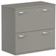 Registraturschrank mit 2 Hängeregistraturen, 768 x 800 x 425 mm (HxBxT), hier in Onyx Dekor