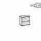 Piktogramm Registraturschrank mit 2 Hängeregistraturen, 768 x 800 x 425 mm (HxBxT)