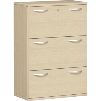 Registraturschrank, 3 Hängeregistraturen, 1.152 x 425 mm (HxT), Zentralverschluss, Korpusfarbe und Frontfarbe wählbar 