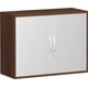Querrollladenschrank, 720 x 1.000 x 425 mm (HxBxT), abschließbar, in Nussbaum Dekor