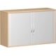 Querrollladenschrank, 720 x 1.200 x 425 mm (HxBxT), abschließbar, in Buche Dekor