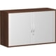 Querrollladenschrank, 720 x 1.200 x 425 mm (HxBxT), abschließbar, in Nussbaum Dekor