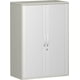 Querrollladenschrank, 3 Ordnerhöhen, 1.152 x 800 x 425 mm (HxBxT), in Lichtgrau