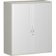 Querrollladenschrank, 3 Ordnerhöhen, 1.152 x 1.000 x 425 mm (HxBxT), in Lichtgrau