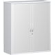 Querrollladenschrank, 3 Ordnerhöhen, 1.152 x 1.000 x 425 mm (HxBxT), in Weiß